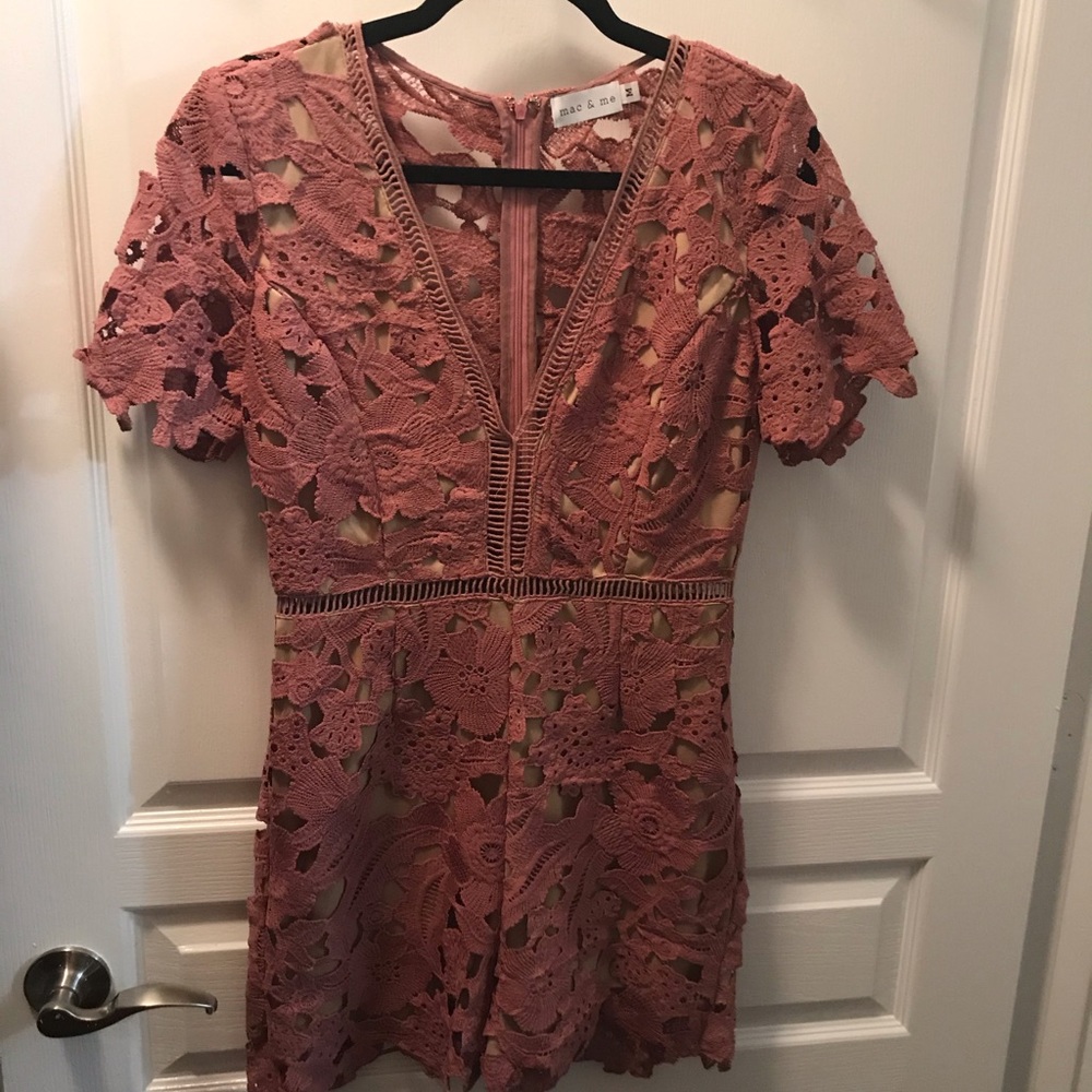 women’s mauve pink romper